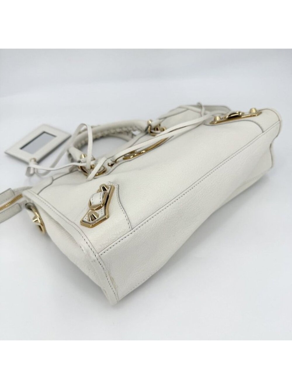 Balenciaga 2-Way Classic Metallic Edge City Shoulder Bag Crossbody Leather - Picture 3 of 15